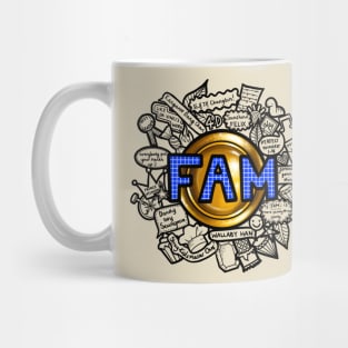 Fam doodle (black) Mug